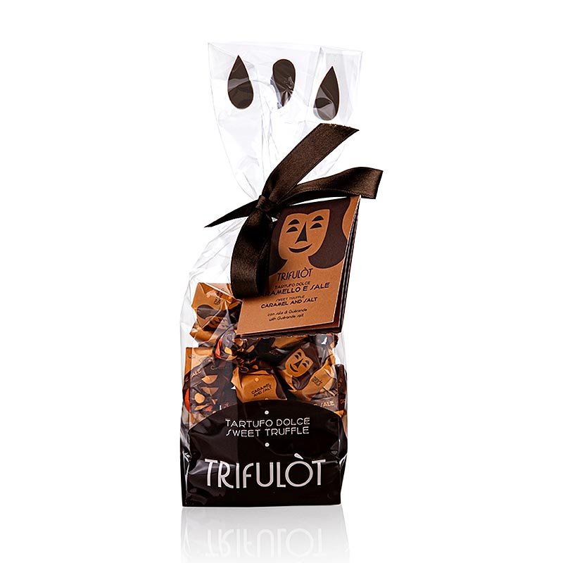 Tartuflanghe Mini Trüffelpralinen "trifulòt", Karamell & Salz 180 g | Gebäck, Pralinen, Snacks | thungourmet