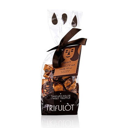 Tartuflanghe Mini Trüffelpralinen "trifulòt", Karamell & Salz 180 g | Gebäck, Pralinen, Snacks | thungourmet