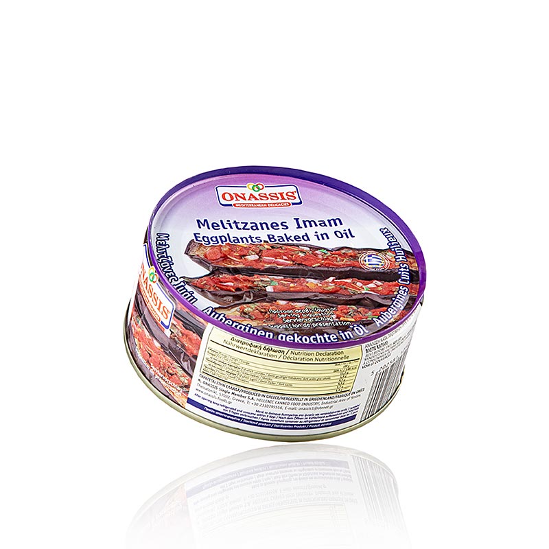 Auberginen in Tomatensauce, Onassis, 280 g - Traditionelles griechisches Gericht in einer köstlichen Tomatensauce, perfekt als Beilage oder Hauptgericht