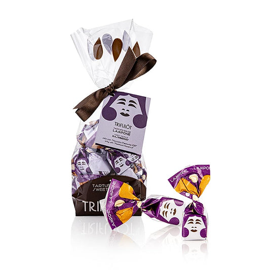 Trüffelpralinen Alba mini mit Himbeere in einer 180 g Packung von Tartuflanghe