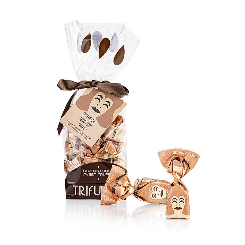 Tartuflanghe trifulòt - Trüffelpralinen Alba mini, weiße Schokolade 180 g