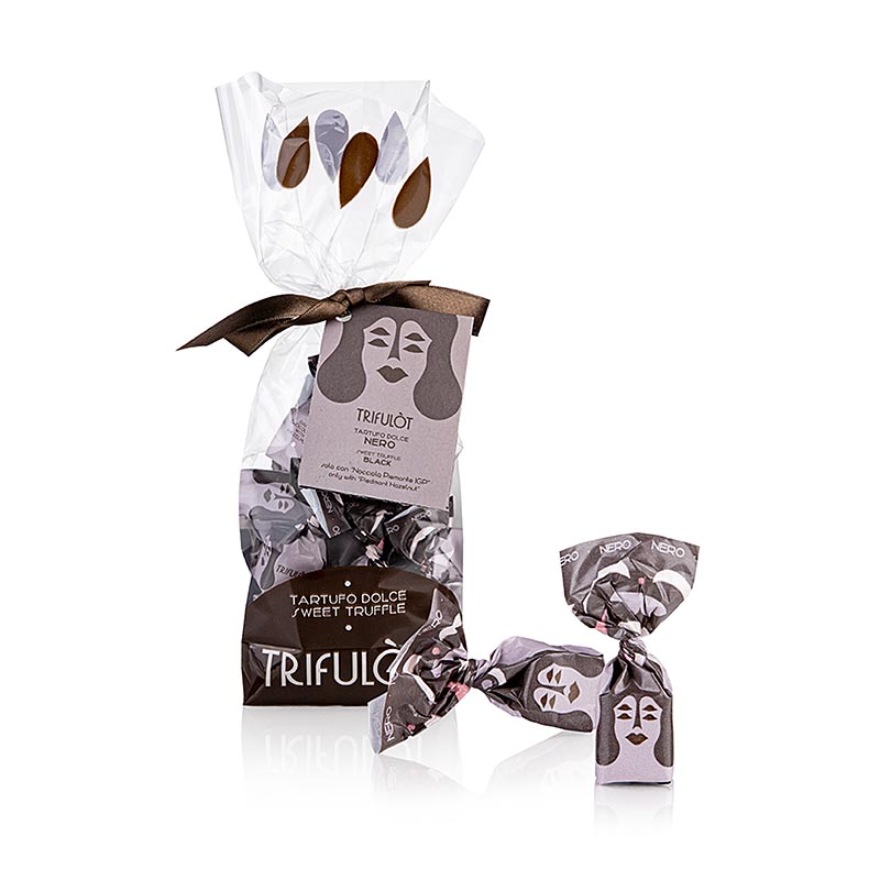 Trüffelpralinen Alba mini, dunkle Schokolade 180 g - Genießen Sie den unvergleichlichen Geschmack von edlen Trüffelpralinen, die aus feinster dunkler Schokolade hergestellt werden