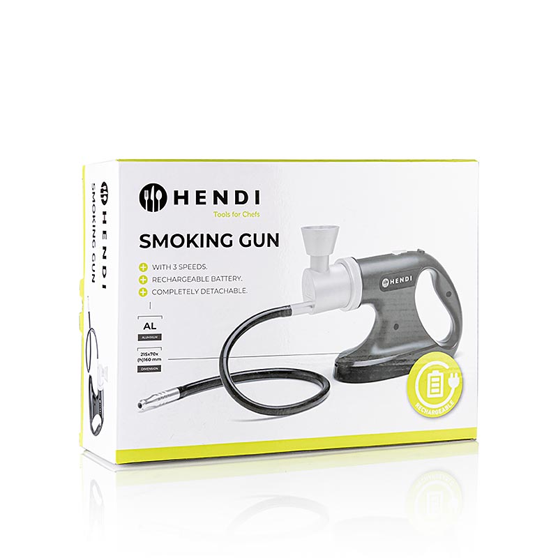 Räucherpistole Smoking Gun, wiederaufladbare Batterien, 1 St - Leicht und tragbar, ideal für geräucherte Speisen, einfache Handhabung und schnelle Reinigung Ideal für Gourmets und Hobbyköche, die das gewisse Extra suchen