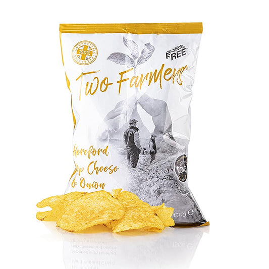 Two Farmers - Chips de pommes de terre "Hereford Hop Cheese & Onion", 150 g