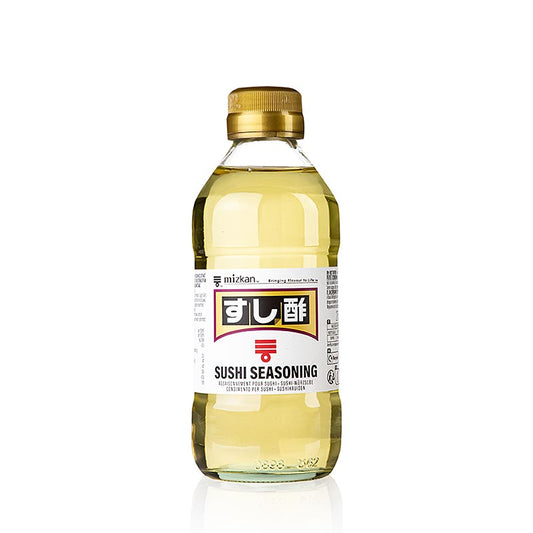 Sushi-Gewürze von Mizkan, Reisessig-Würze mit Salz und Zucker, 275 ml Flasche