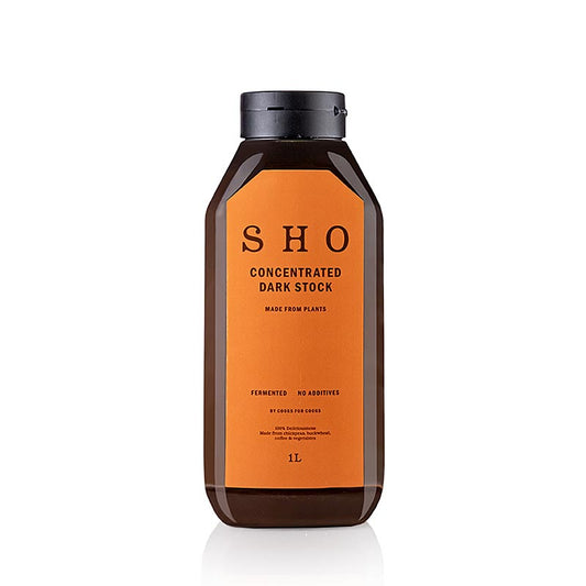 SHO - Konzentrierter Fond dark, 1 l - Ein dunkler, konzentrierter Fond in einer 1-Liter-Flasche, ideal zum Verfeinern von Gerichten