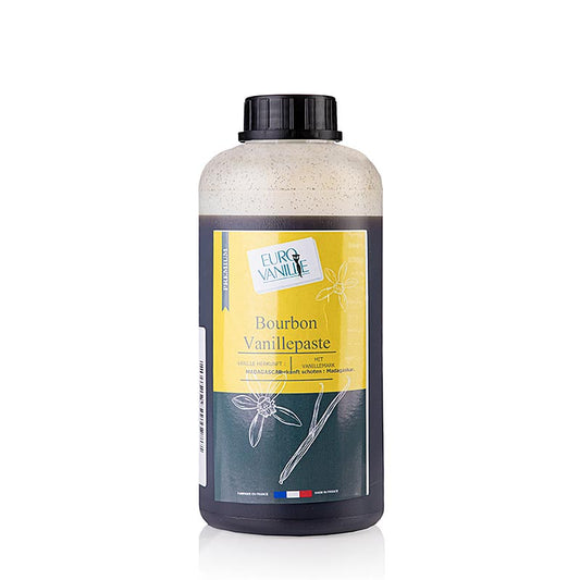 Vanille Paste mit Stippen, mit Alkohol, 1 kg - hochwertige Backzutat für köstliche Desserts und Gebäckrezepte