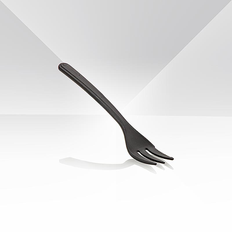 Haval Circulware Snackgabel, 13cm, schwarz, extra stabil, aus PP-MF, 50 Stück