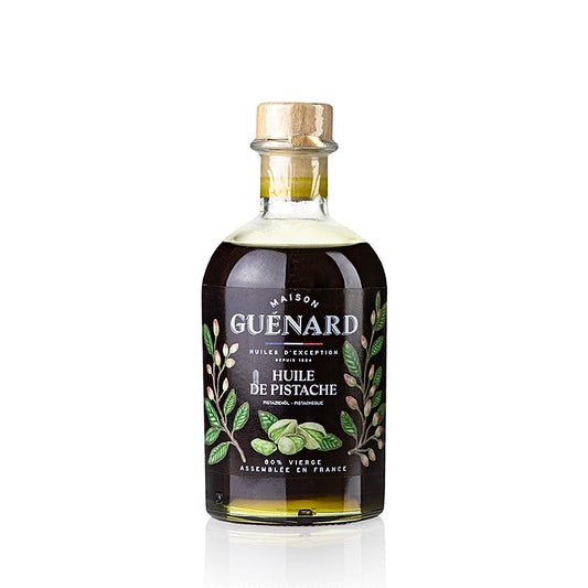 Bio-Pistazienöl von Guénard, kaltgepresst, 240 ml, ideal zum Verfeinern von Salaten und Gerichten