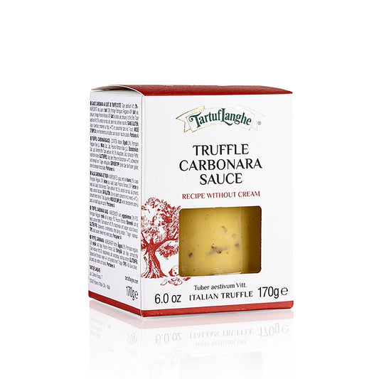 Tartuflanghe Carbonara Sauce - küchenfertig 170 g, mit Sommertrüffel, ohne Speck