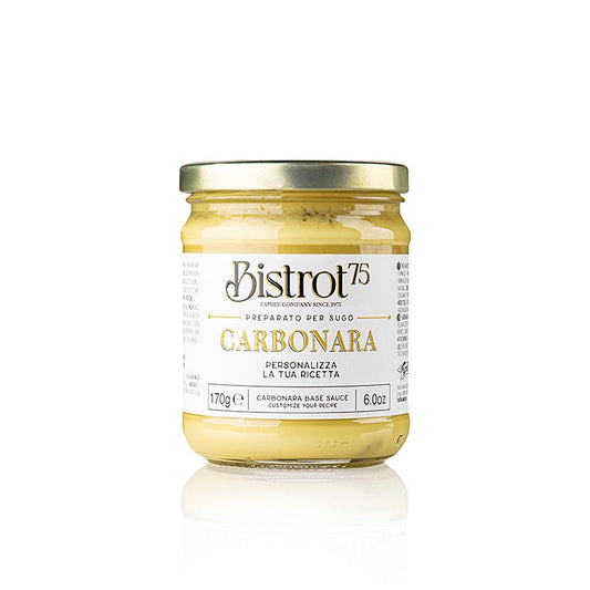 Tartuflanghe Carbonara Sauce, küchenfertig, 170 g - köstliche Sauce für Pasta-Gerichte