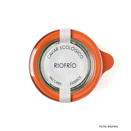 Riofrío Caviar Essence, grani di dimensioni superiori a 3 mm, Naccarii, senza conservanti, Spagna, BIO, 50 g
