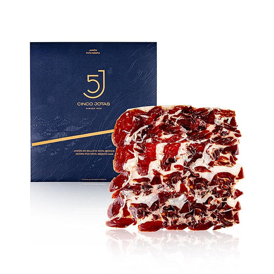 OSBORNE - Cinco Jotas - Jambon ibérique 100 % nourri aux glands, coupé à la main, 70 g