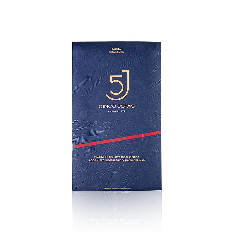 Handgeschnittener Cinco Jotas 100% Eichelmast Ibérico Schulter Schinken, 70 g