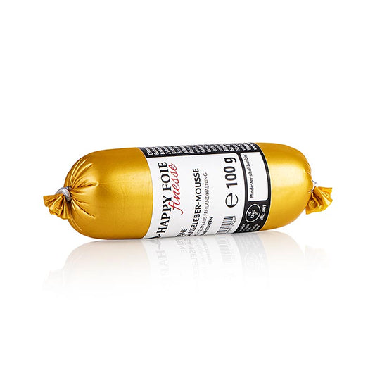 Happy Foie - Finesse Gänselebermousse, EthicLine, 100 g - Hochwertige Gänselebermousse in ethischer Herstellung, fein abgestimmt und köstlich im Geschmack