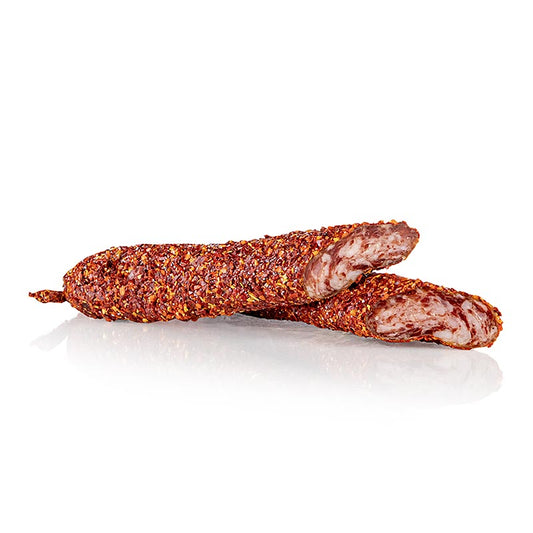 Salami mit Paprika, Cabanas, 150 g - traditioneller spanischer Wurstwaren mit intensivem Paprika-Aroma