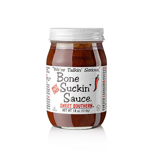 Sauce barbecue Bone Suckin' Sweet Southern Spicy, version épaisse, Ford's Food, 420 ml