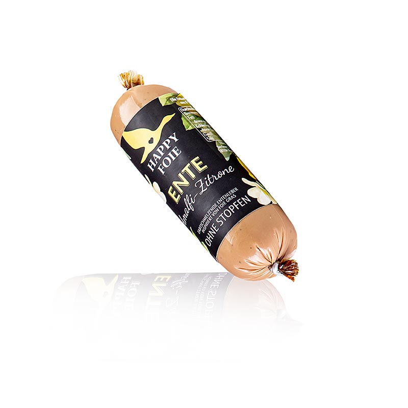 Entenleber mit Amalfizitrone, Rolle, EthicLine, 100 g - Produktbild für Happy Foie, ethisch hergestellt und köstlich verfeinert