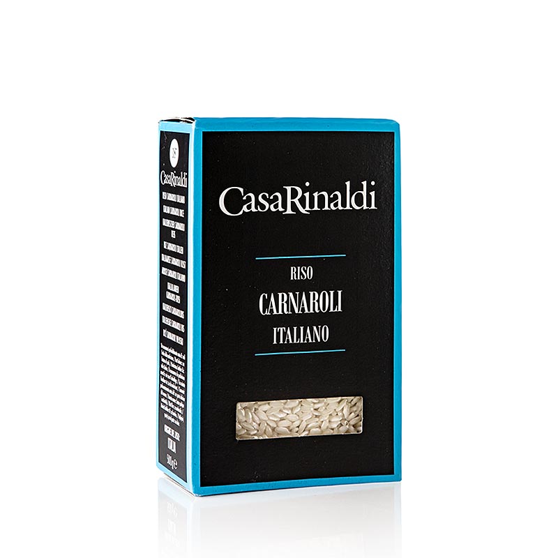 Carnaroli Superfino, riso a chicchi tondi per risotto, Casa Rinaldi, 500 g