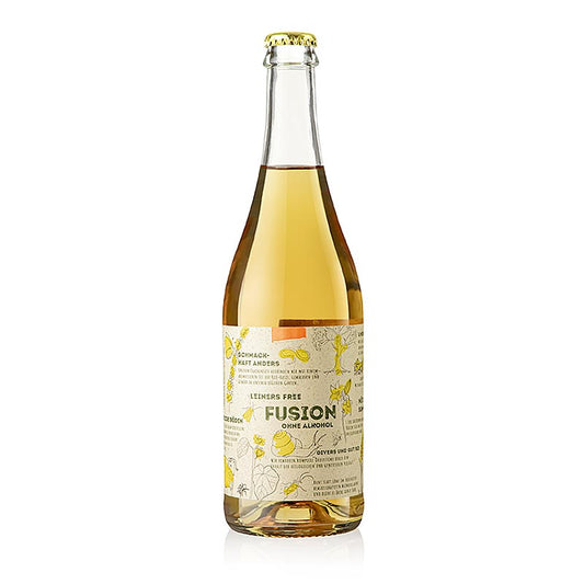 Fusion Free Wiesenkräuter Weiße Traube Alkoholfrei, Leiner, BIO, 750 ml - eine köstliche alkoholfreie Weißwein-Alternative mit erfrischendem Wiesenkräuteraroma, perfekt für gesundheitsbewusste Genießer