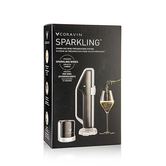 Coravin Model Sparkling Wine (Sekt), Konservierungssystem plus Zubehör, 6 tlg - Ein hochwertiges Konservierungssystem für Sekt mit 6 Zubehörteilen
