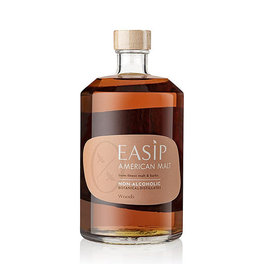 700 ml Flasche EASIP WOODS Non Alkoholic Botanical Distillates mit Malz und Rinde, alkoholfrei, perfekt für Mocktails und alkoholfreie Cocktails