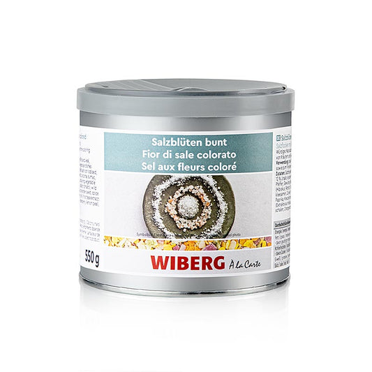 Bunte Wiberg Salzblüten in einer 550 g Packung, hochwertige Gewürzmischung