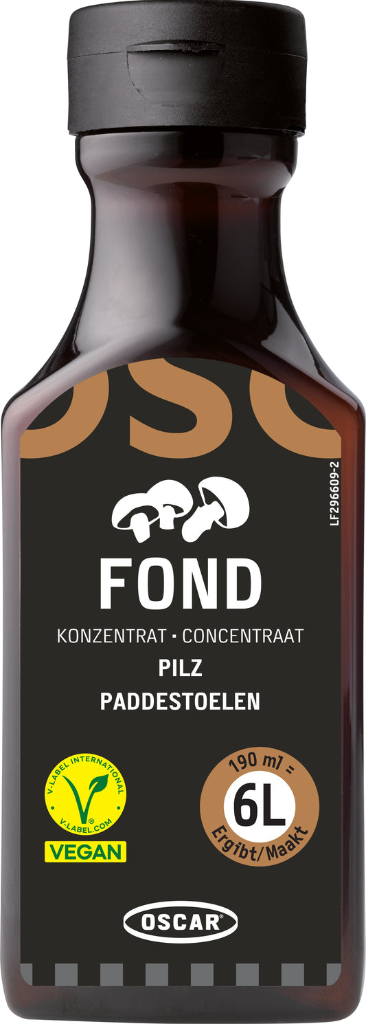 Concentrato Oscar - Brodo di funghi, liquido (per circa 9,5 L), 190 ml