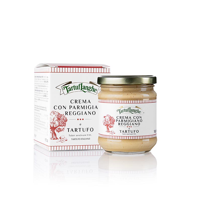 Tartuflanghe  Crema con Parmigiano Reggiano, Parmesan Sauce mit Sommertrüffel, 180 g