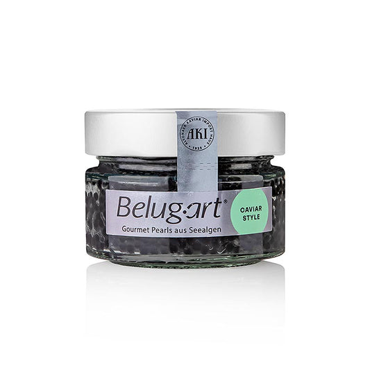 AKI Cavi-art® Belug-art, simile al caviale di storione, caviale di alghe, vegano, 100 g