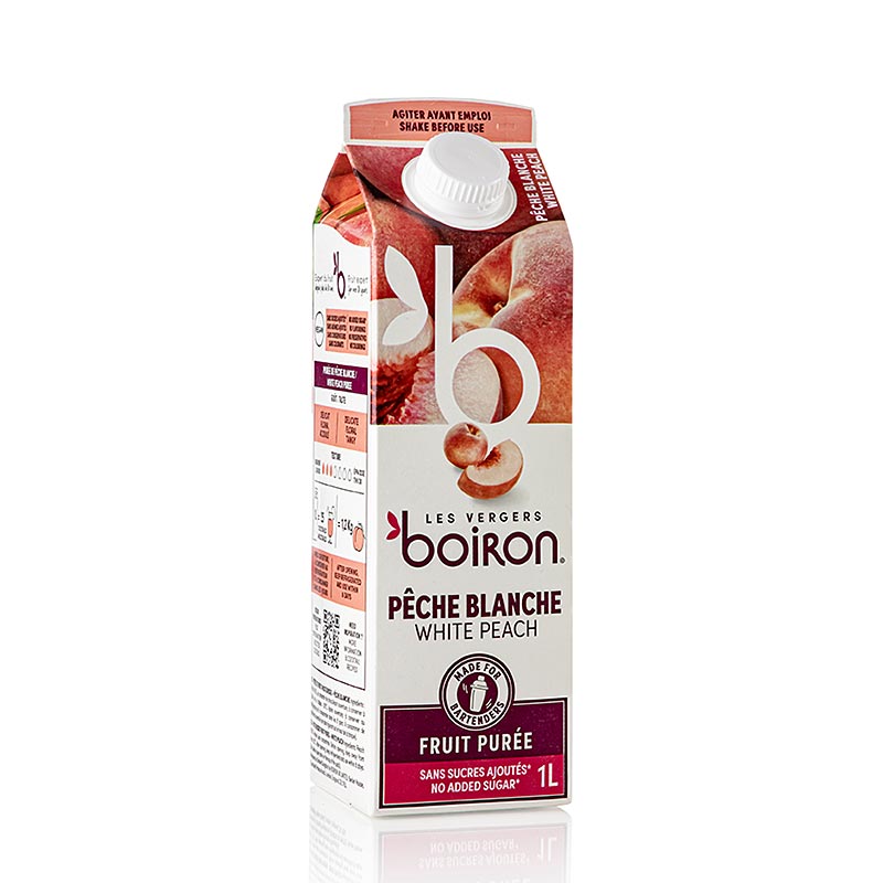 Boiron   Purea di pesche bianche, pastorizzata, 1 l