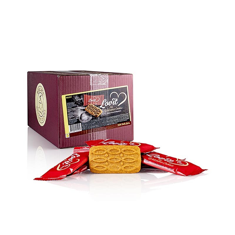 Kaffeegebäck "Lov´it" Karamellgebäck, einzeln verpackt, vegan, 1,2 kg, 200 St | Gebäck, Pralinen, Snacks | thungourmet