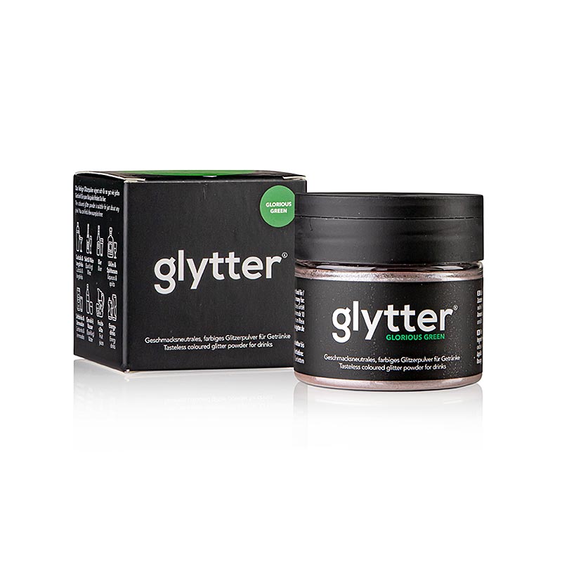 glytter "Glorious Green", Poudre scintillante alimentaire, (vert), 10 g