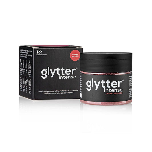 glytter "intense Cherry Blossom", Lebensmittelglitzerpuder, (Rot), 10 g
