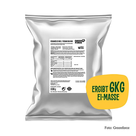 Greenforce Mix pour oeuf végétalien, à base de pois chiche, halal, 1 kg