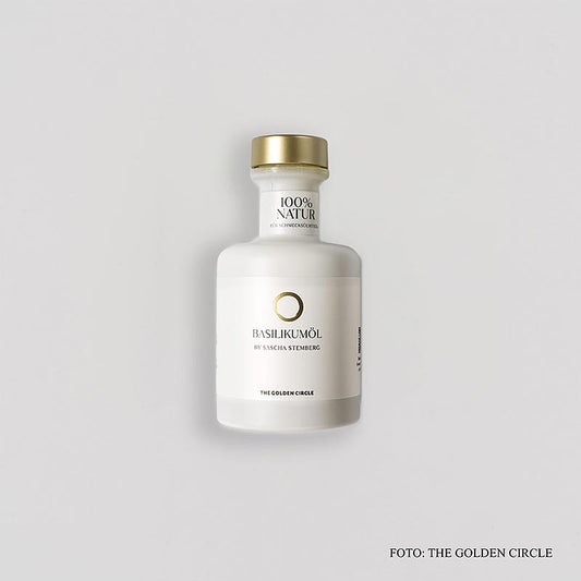 THE GOLDEN CIRCLE - Huile de basilic par Sascha Stemberg, 200 ml