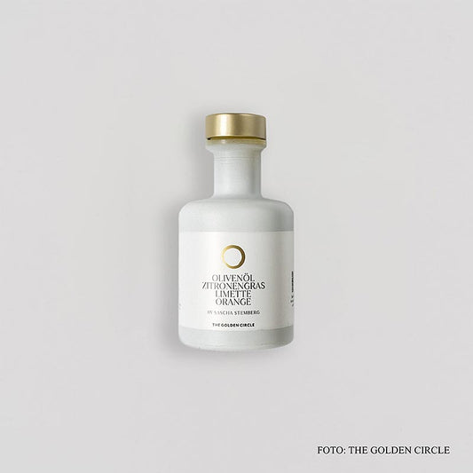 THE GOLDEN CIRCLE - Huile d'olive citronnelle citron vert orange par Sascha Stemberg, 200 ml