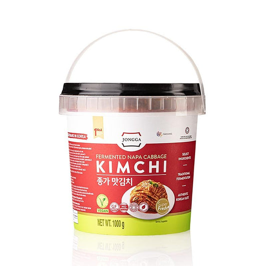 Kimchi - frisch, eingelegter Chinakohl, Jongga, VEGAN, 1 kg | Asia & Ethno Food | thungourmet