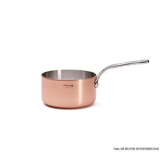 Casserole à manche Inocuivre, cuivre, fond plat, ø 18 cm, de Buyer (6406.18), 1 pièce
