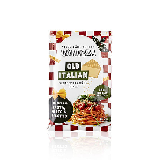 Vanozza - Old Italian, alternative végétalienne au fromage à pâte dure, 75 g