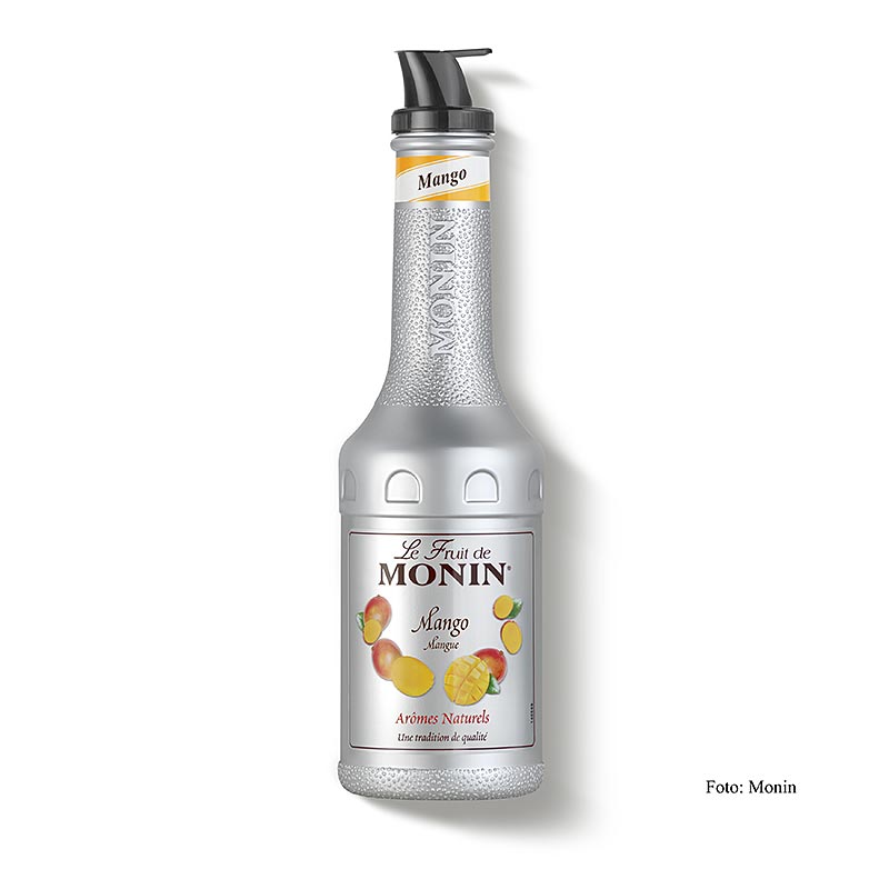 Monin - Mélange de purée de fruits - Mangue, sucré, avec bec verseur, 1 l
