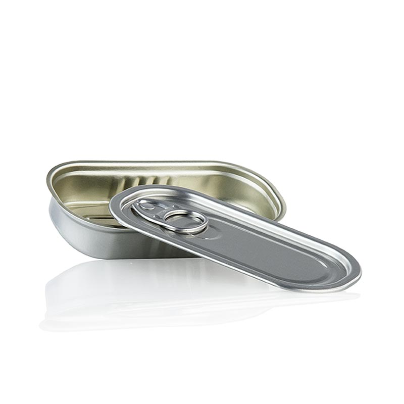 Lattina con coperchio (lattina di alluminio), vuota, 60 ml, 100 % Chef, 10 pezzi