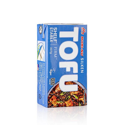 Seiden Tofu, fest, blau (Mori - Nu), Morinaga, 307 g | Veggi Food und Veganer Fleischersatz | thungourmet