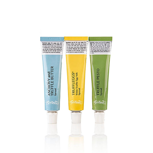 Tartuflanghe Trüffel Aperitif (Truffleggs/Pesto/Sardellenaufstrich) 3 Tuben, Tartuflange, 84 g, 3 tlg.