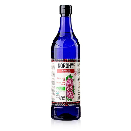 Valrhona Norohy - Acqua distillata di petali di rosa dalla Bulgaria, biologica, 750 ml