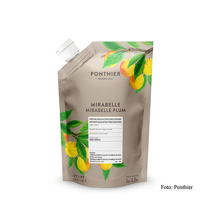 Purée de mirabelles Ponthier, de Lorraine, sans sucre, 1 kg