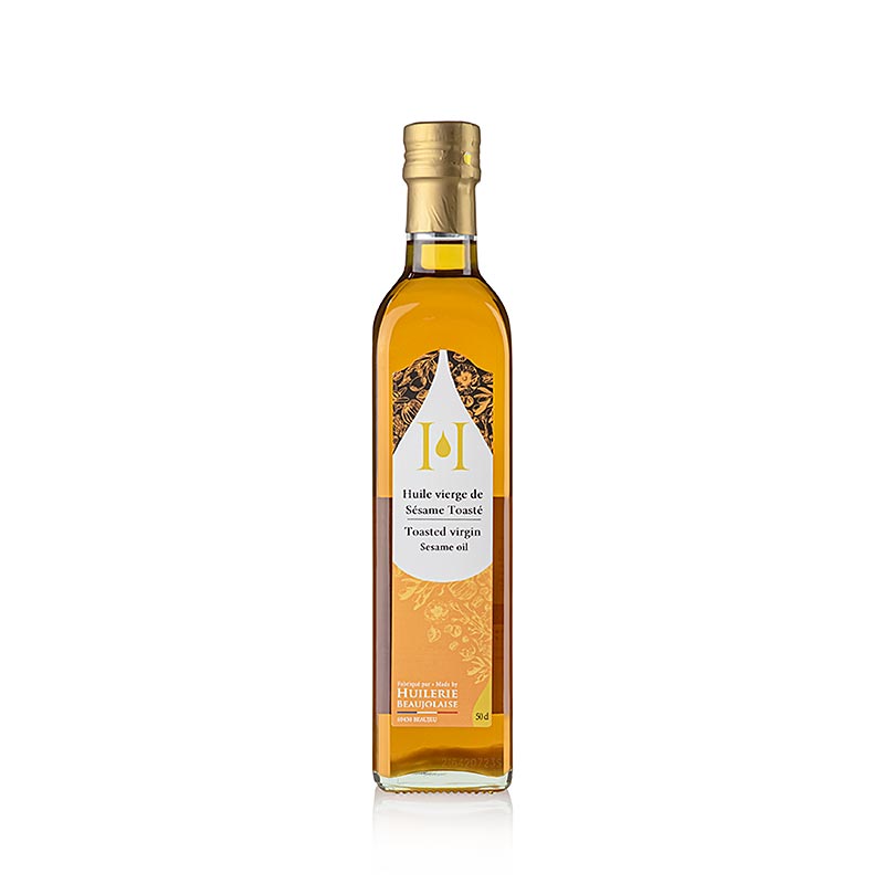 Olio di sesamo, vergine, tostato, Huilerie Beaujolaise, biologico, 500 ml