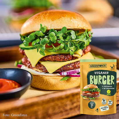 Greenforce Mix für vegane Burger Patties, aus Erbsenprotein, 75 g