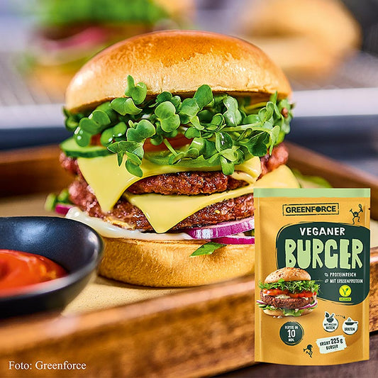 Greenforce Mix für vegane Burger Patties, aus Erbsenprotein, 75 g