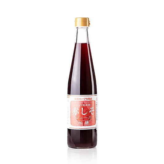 Préparation pour boisson au shiso rouge, avec du sucre, 500 ml